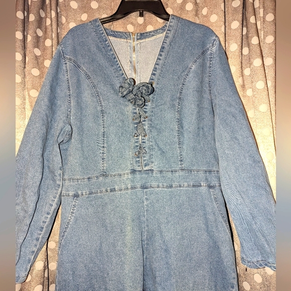 Denim Jumpsuit - Picture 3 of 12